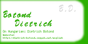 botond dietrich business card